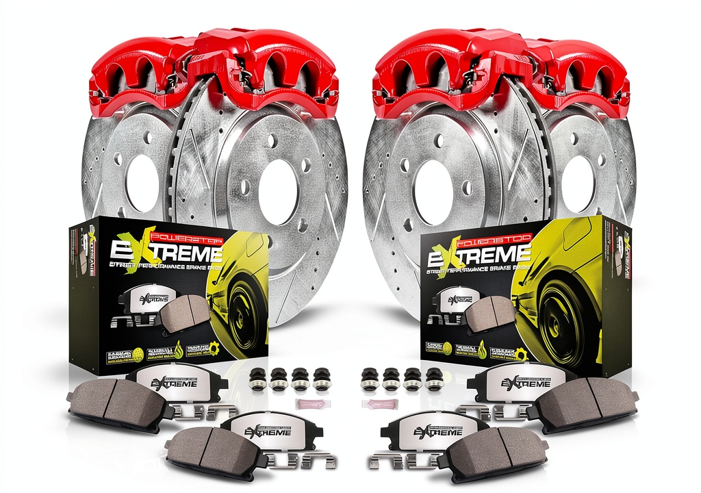 Power Stop brake kit installed on a Honda Element