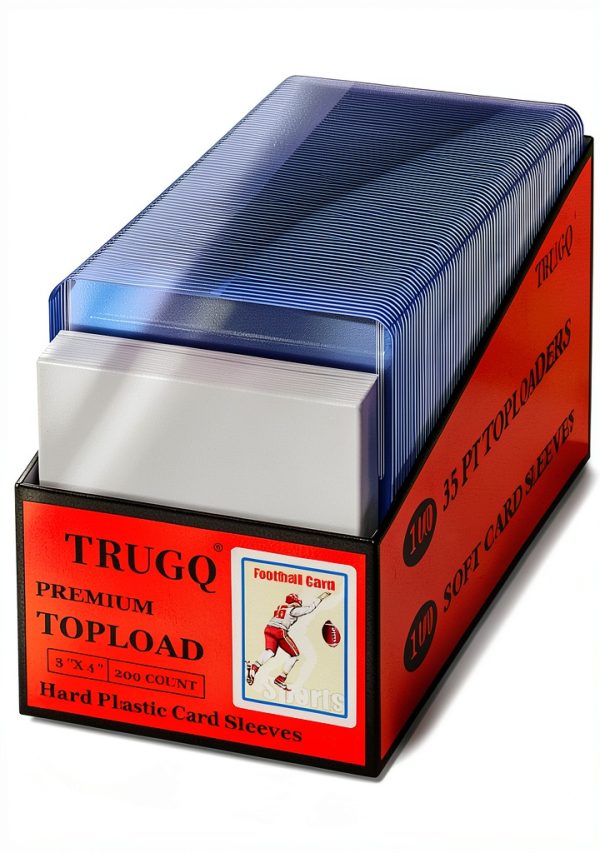 TRUGQ Card Sleeves Blue Premium Set Hard Soft-0
