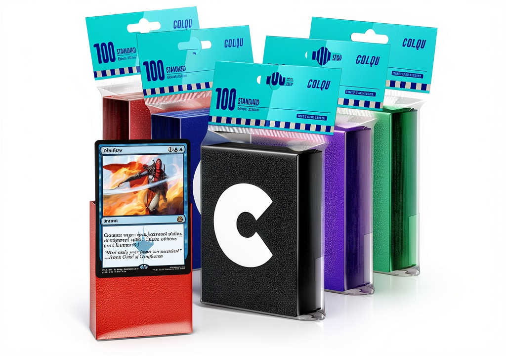 COLQU matte card sleeves displayed in various colors