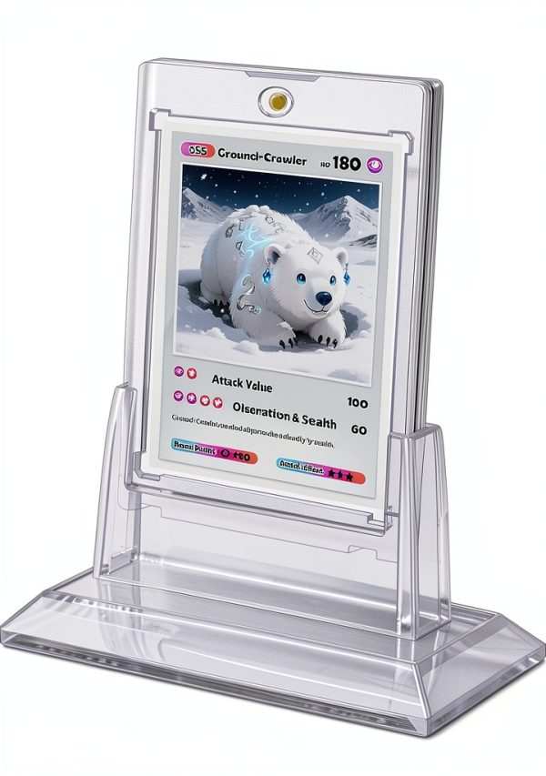 Kitoyz Magnetic Card Holder Acrylic Transparent-0