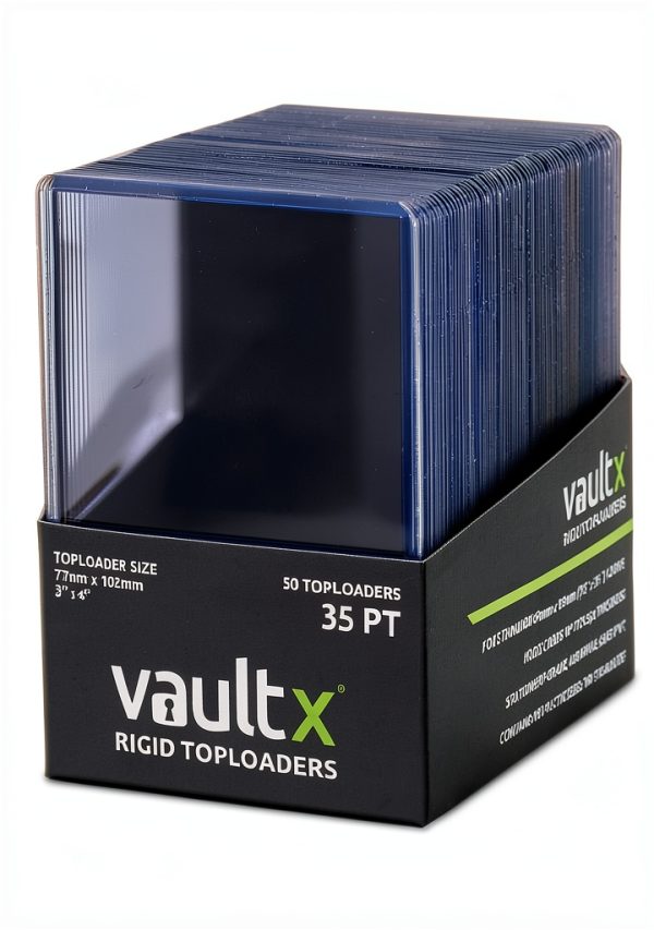 Vault X Trading Card Toploader 35pt PVC White-0