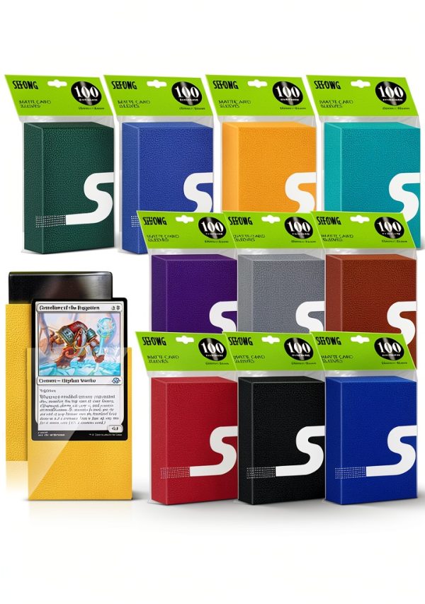 SEFOWG Matte Card Sleeves 500 Pack Acid Free-0