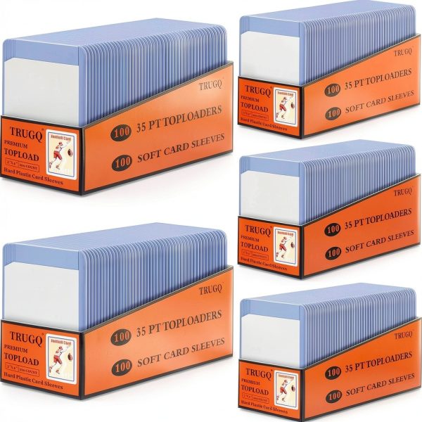 TRUGQ Card Sleeves Top Loaders PVC Protective Set-0