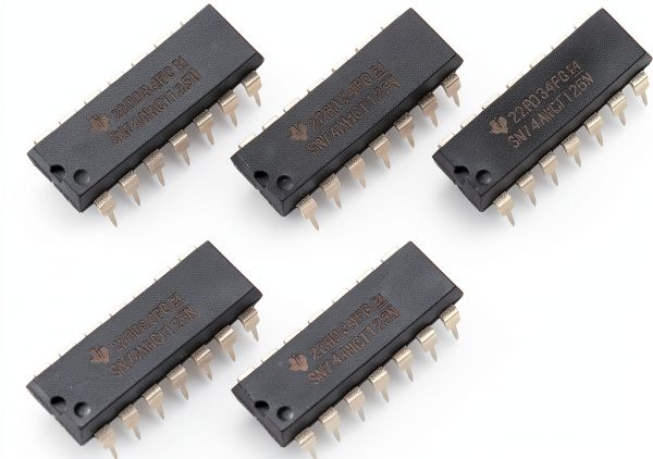 Horinktor SN74AHCT125N 5pcs 4-Channel Buffer TTL-Compatible Inputs-0