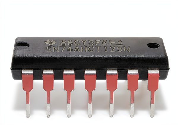 SN74AHCT125N SN74AHCT125 74AHCT125 Quadruple Bus Buffer Gates with 3-State Outputs Breadboard-Friendly IC DIP-14 (Pack of 5)-1