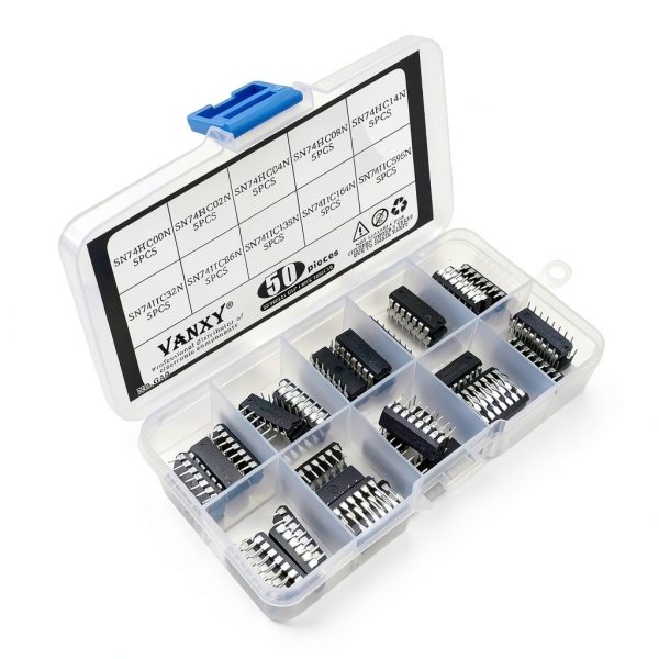 SN74HC00N 50PCS 10-Value Logic Kit by VANXY DIP Shift Register Chips-3