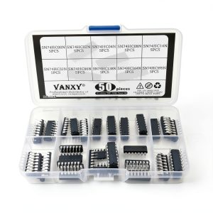 SN74HC00N 50PCS 10-Value Logic Kit by VANXY DIP Shift Register Chips-0